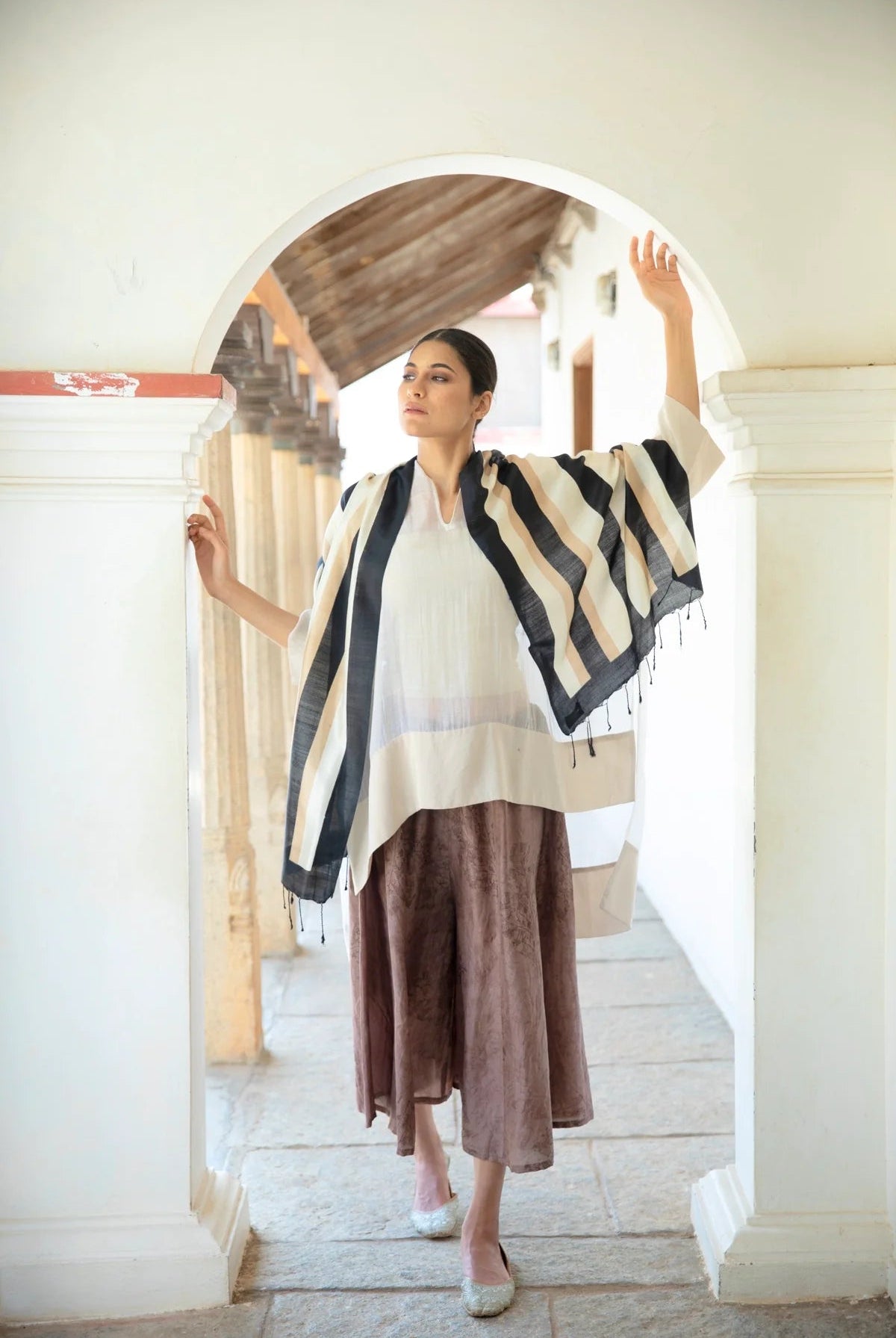 The 'Classic Sili' Eri Silk Scarf - CiceroniScrafAeshaane