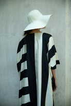 The 'Classic Stripes' Eri Peace Silk Kaftan - CiceroniKaftanAeshaane