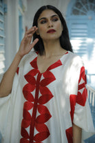 The 'Lal Patta' Eri Peace silk Kaftan - CiceroniKaftanAeshaane