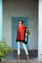 The 'Narangi Phool' Eri Peace Silk Kaftan - CiceroniKaftanAeshaane