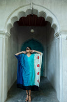 The 'Ombre' Eri Peace Silk Kaftan - CiceroniKaftanAeshaane