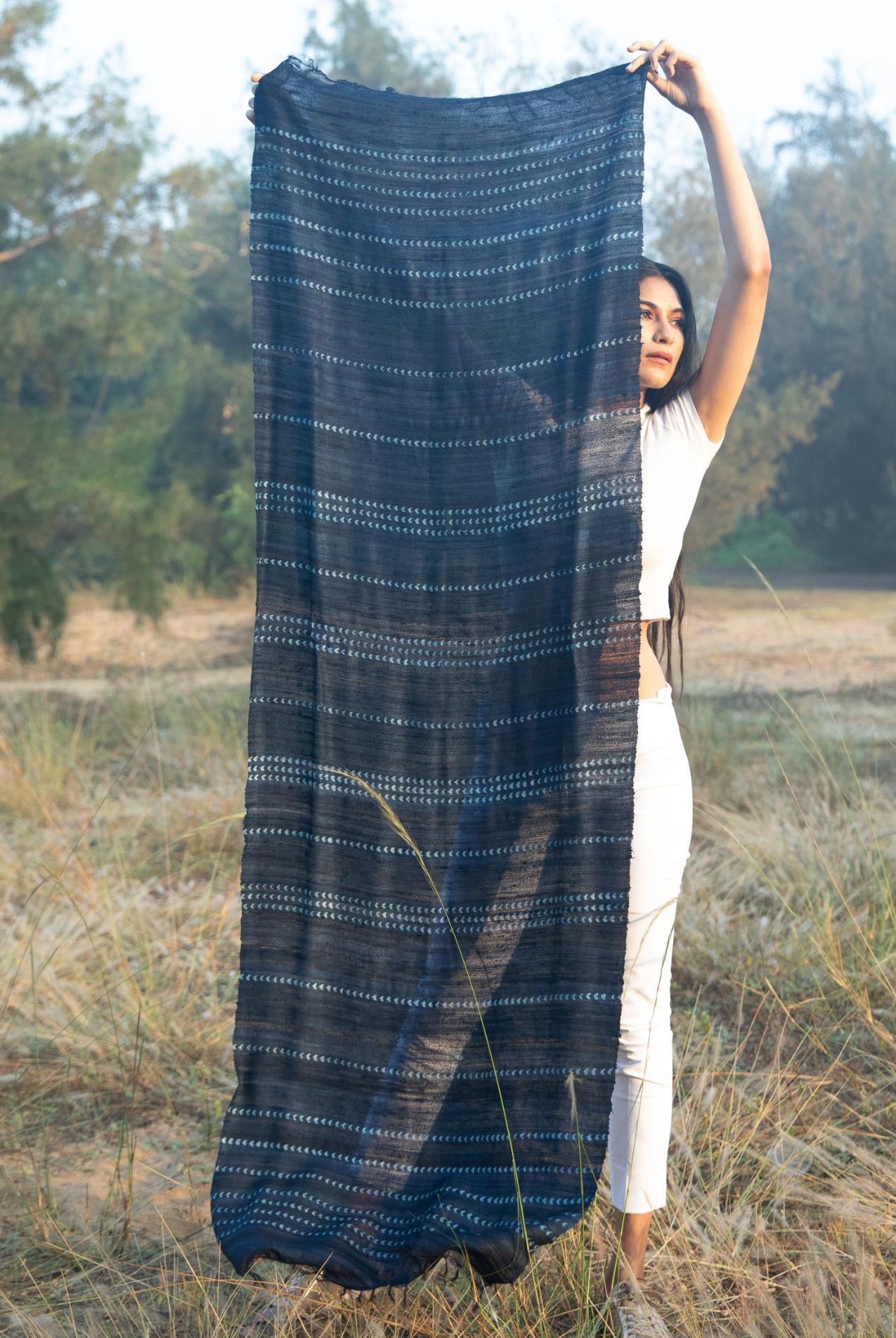 The 'Shibui' Tussar Silk Scarf - CiceroniScrafAeshaane