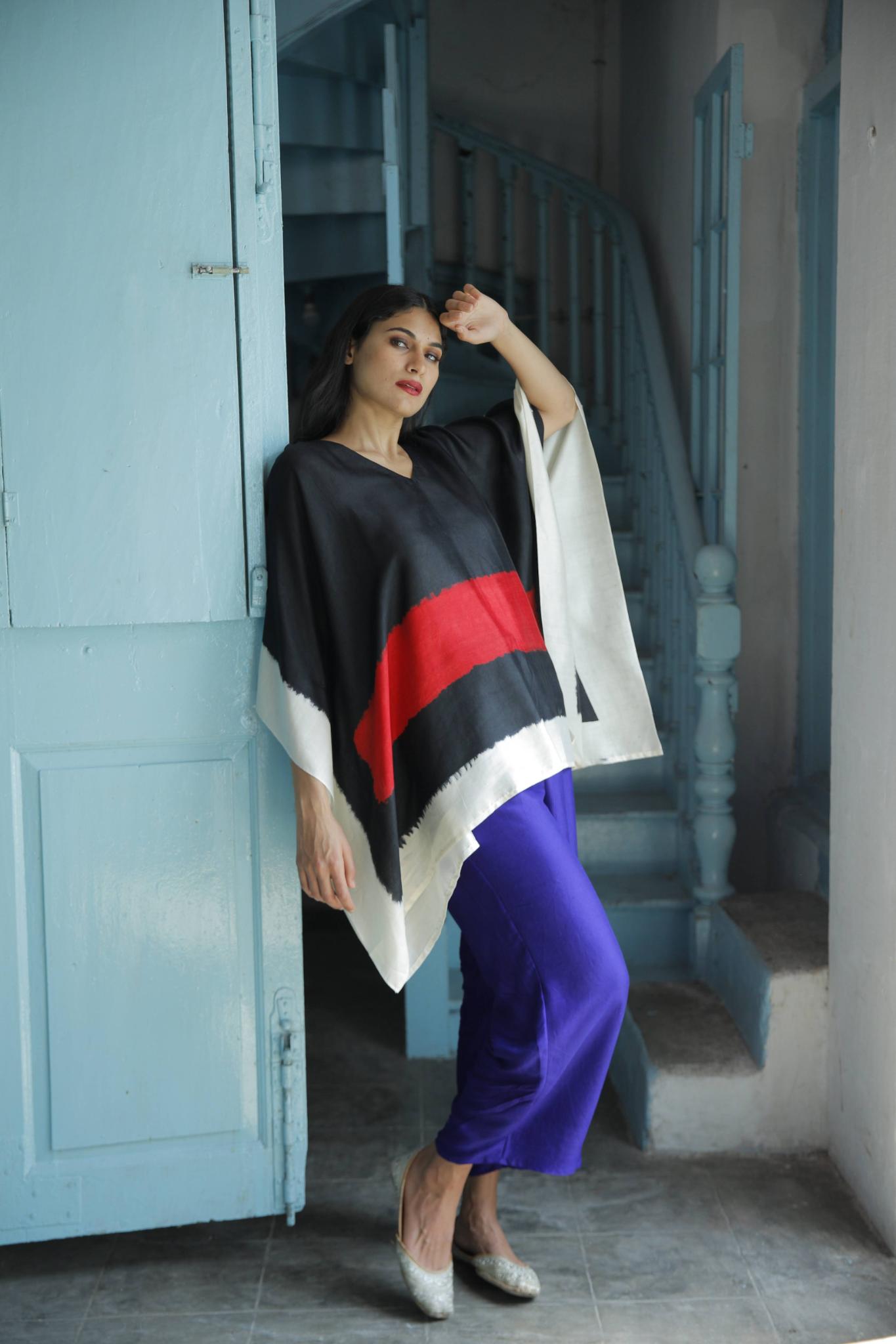 The 'Sindoori' Eri Peace Silk Kaftan - CiceroniKaftanAeshaane