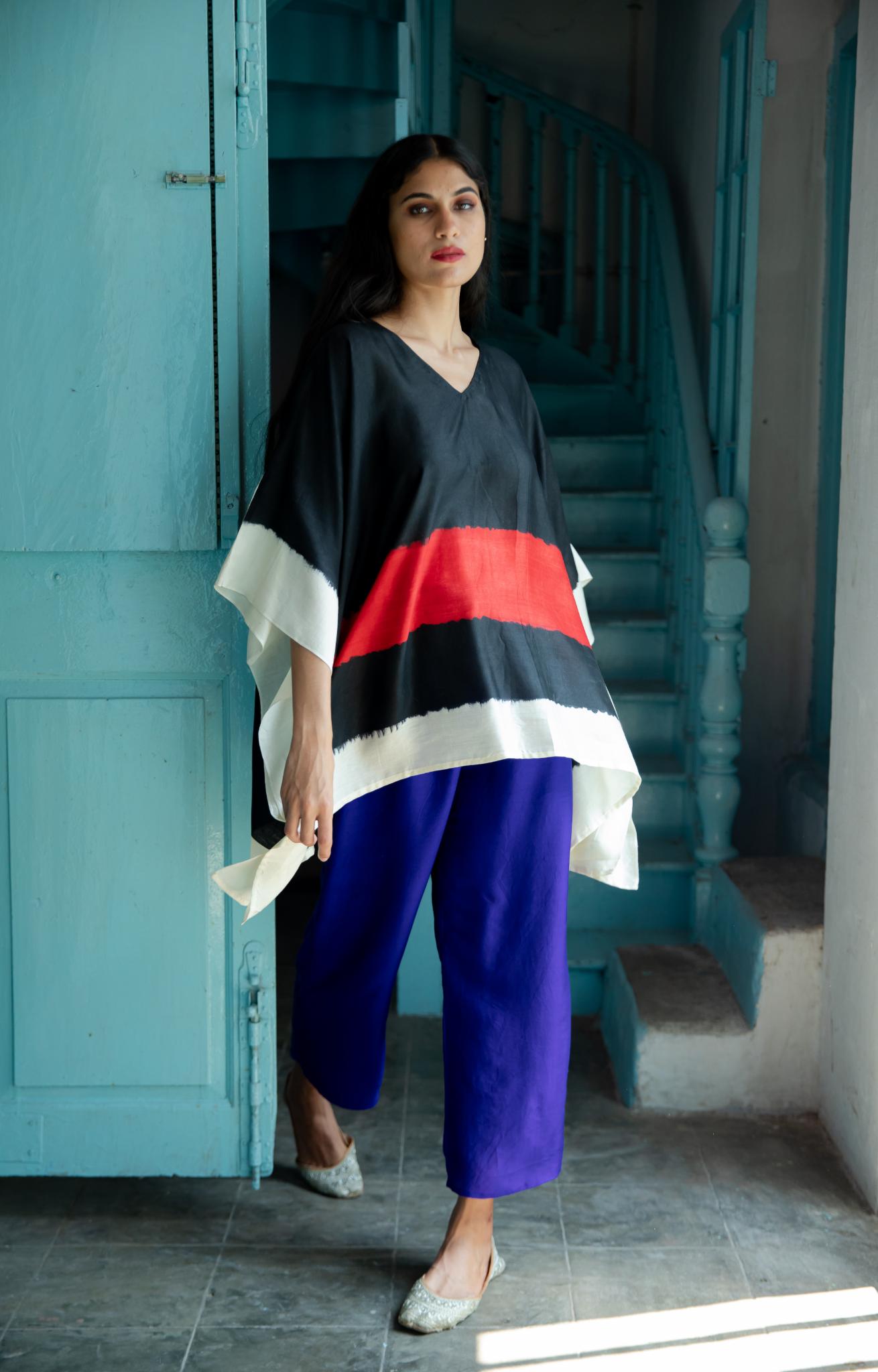 The 'Sindoori' Eri Peace Silk Kaftan - CiceroniKaftanAeshaane