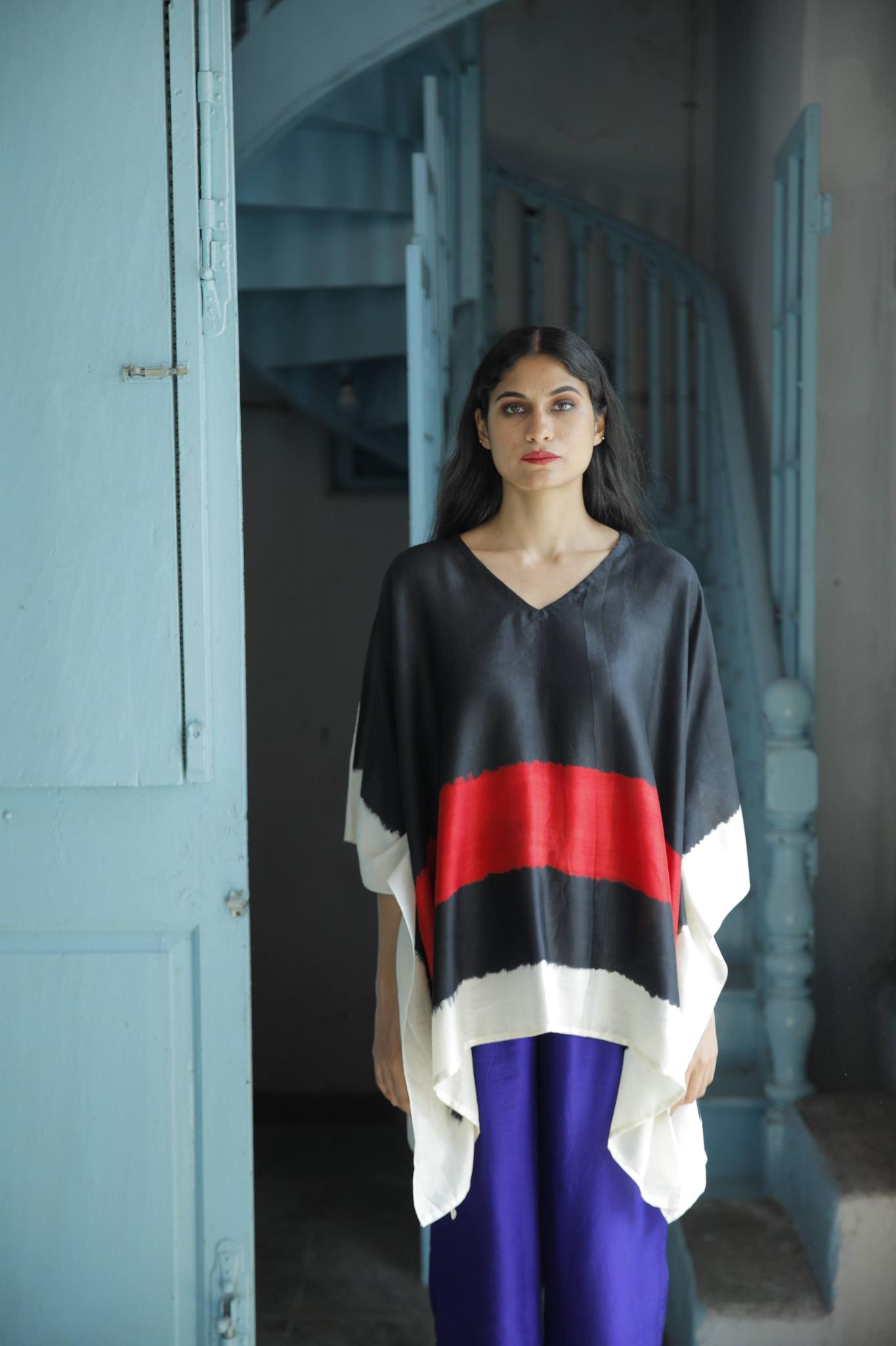 The 'Sindoori' Eri Peace Silk Kaftan - CiceroniKaftanAeshaane