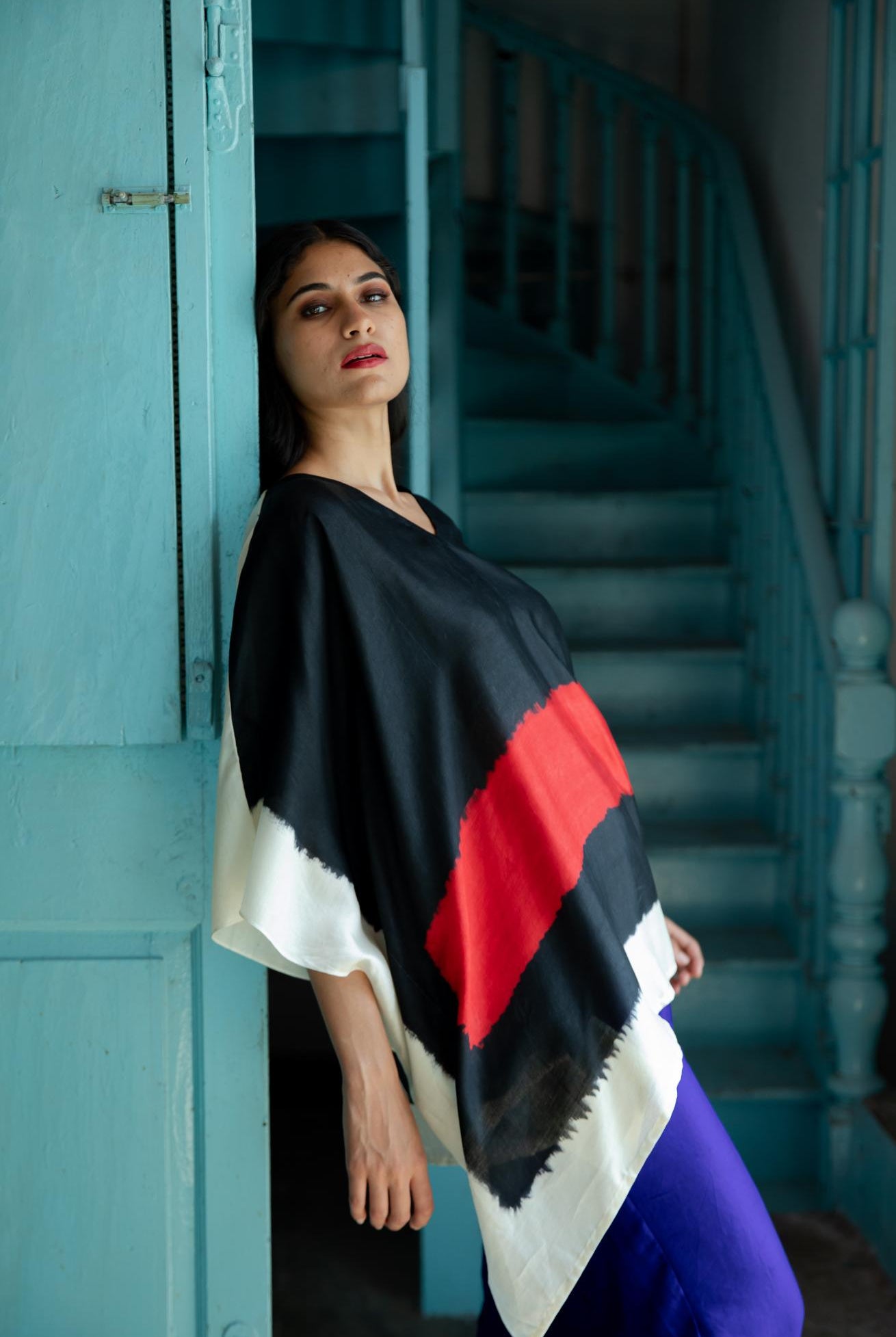 The 'Sindoori' Eri Peace Silk Kaftan - CiceroniKaftanAeshaane