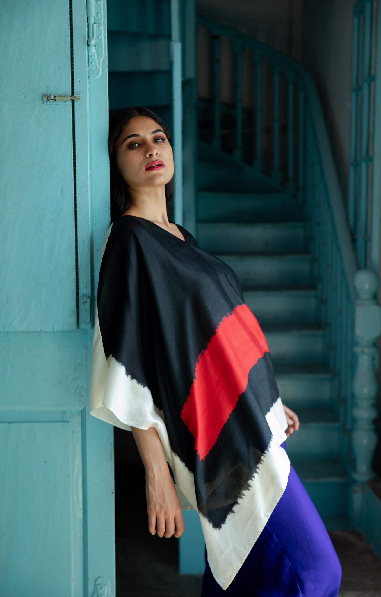 The 'Sindoori' Eri Peace Silk Kaftan - CiceroniKaftanAeshaane