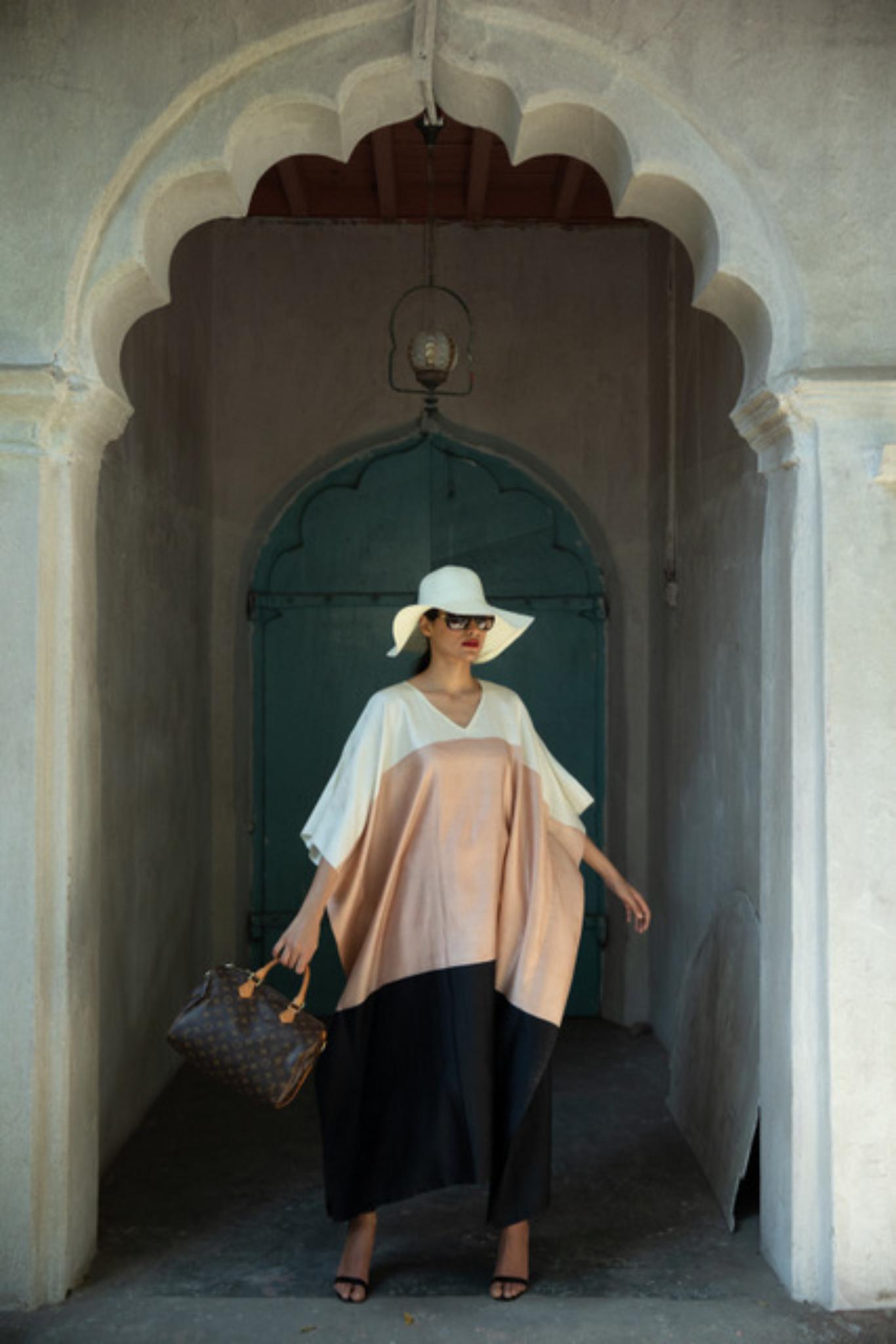 The 'Spectrum' Eri Peace Silk Kaftan - CiceroniKaftanAeshaane