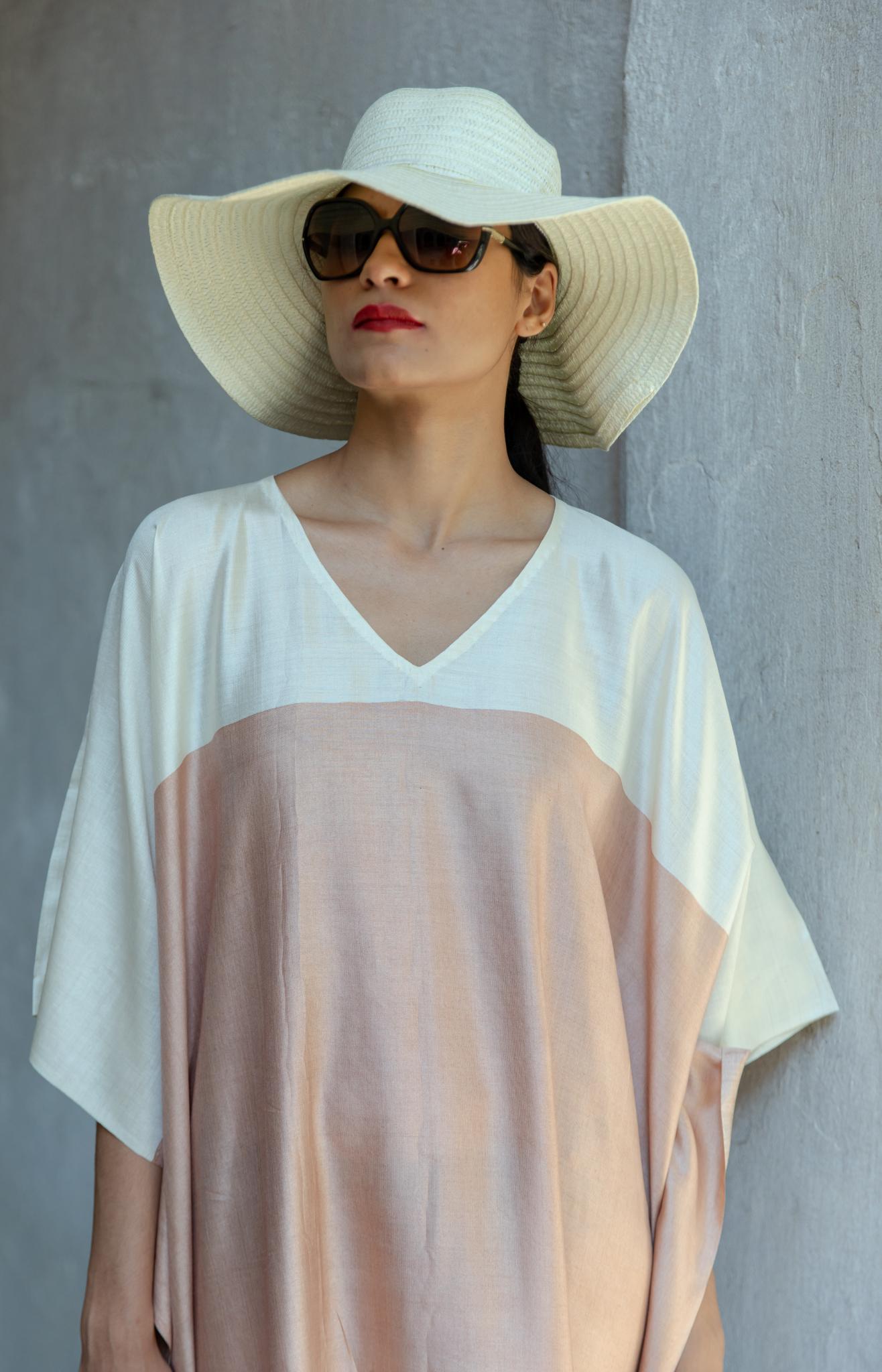 The 'Spectrum' Eri Peace Silk Kaftan - CiceroniKaftanAeshaane