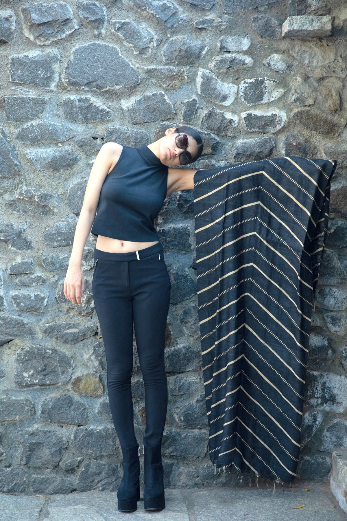 The 'Taisho' Tussar Silk Scarf - CiceroniScrafAeshaane