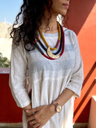 Three layered brass moon neckpiece - CiceroniNeckpieceBy Nirjari