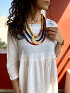 Three layered brass moon neckpiece - CiceroniNeckpieceBy Nirjari