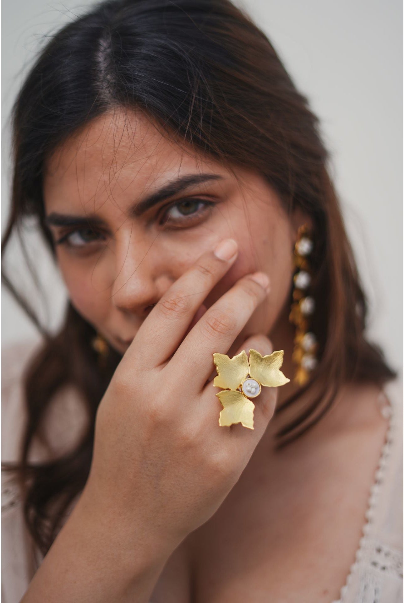 Three Petal Ring in Gold - CiceroniAarjavee