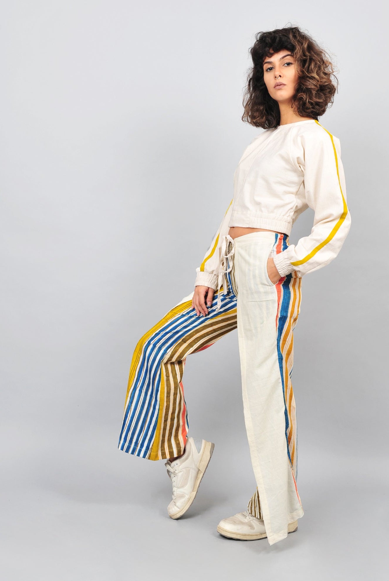 Tie Up Pants Stripes - CiceroniRias Jaipur