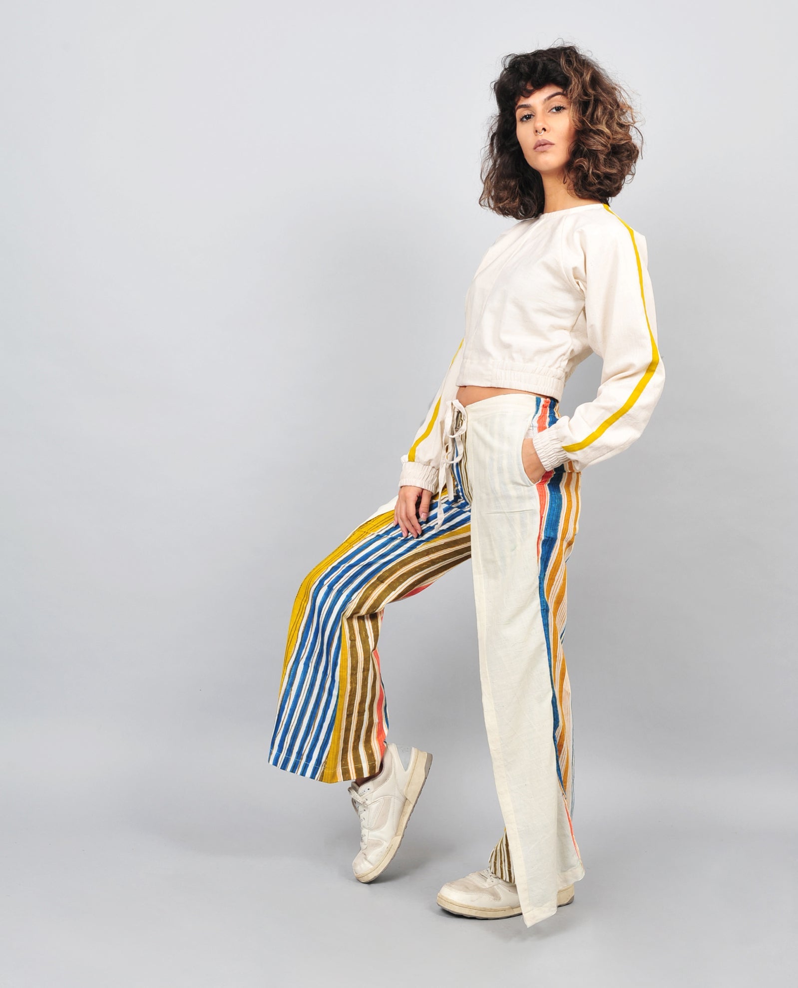 Tie Up Pants Stripes - CiceroniRias Jaipur