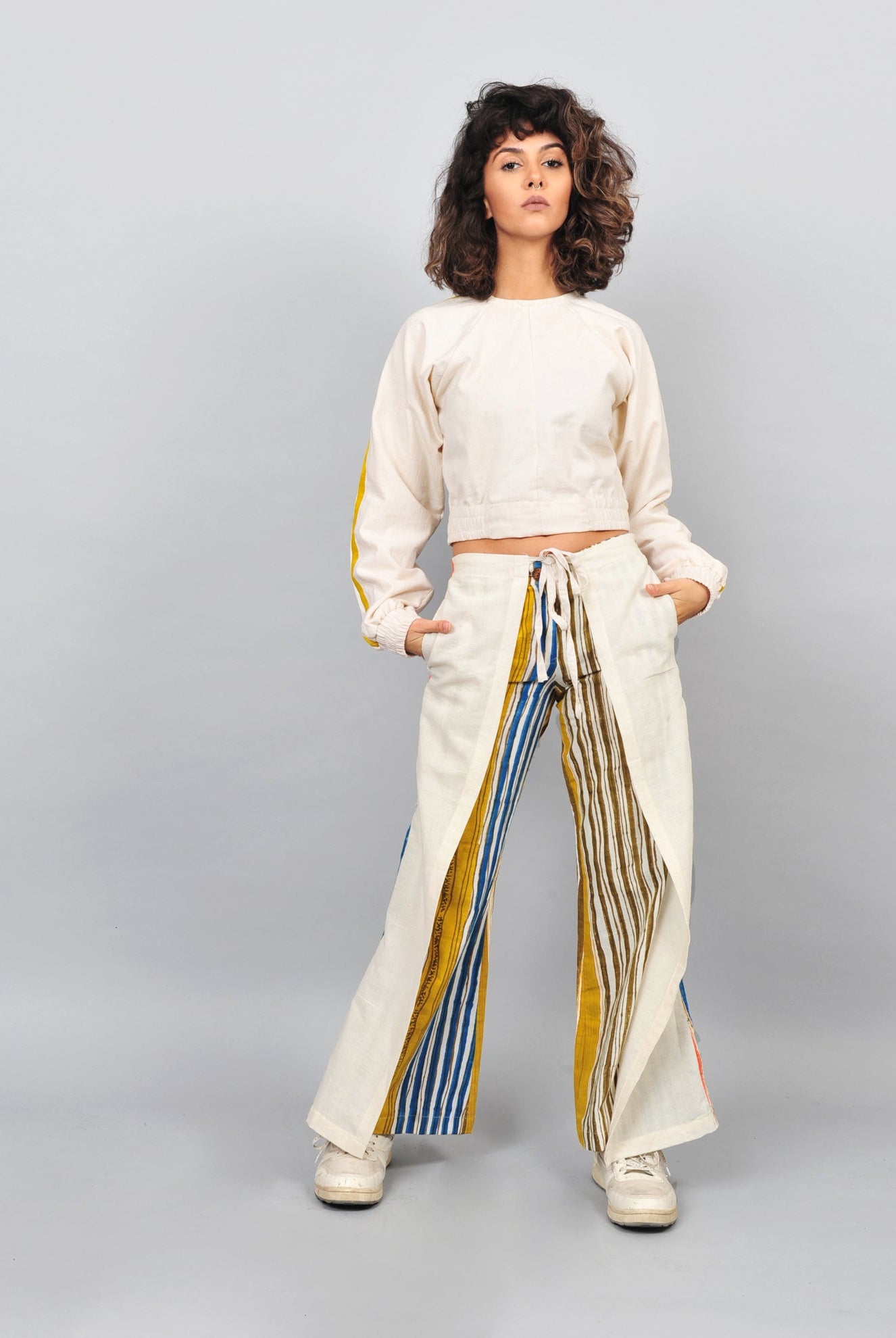 Tie Up Pants Stripes - CiceroniRias Jaipur