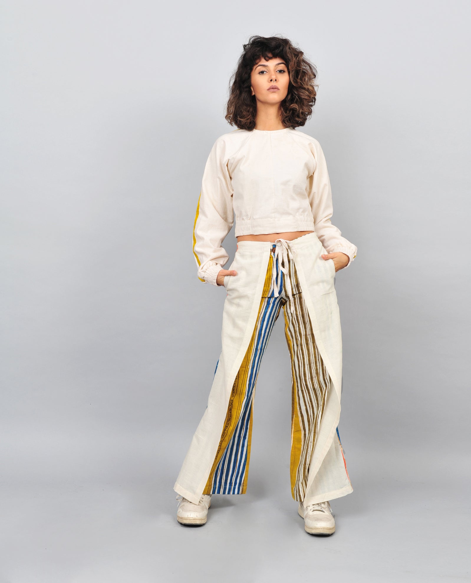 Tie Up Pants Stripes - CiceroniRias Jaipur