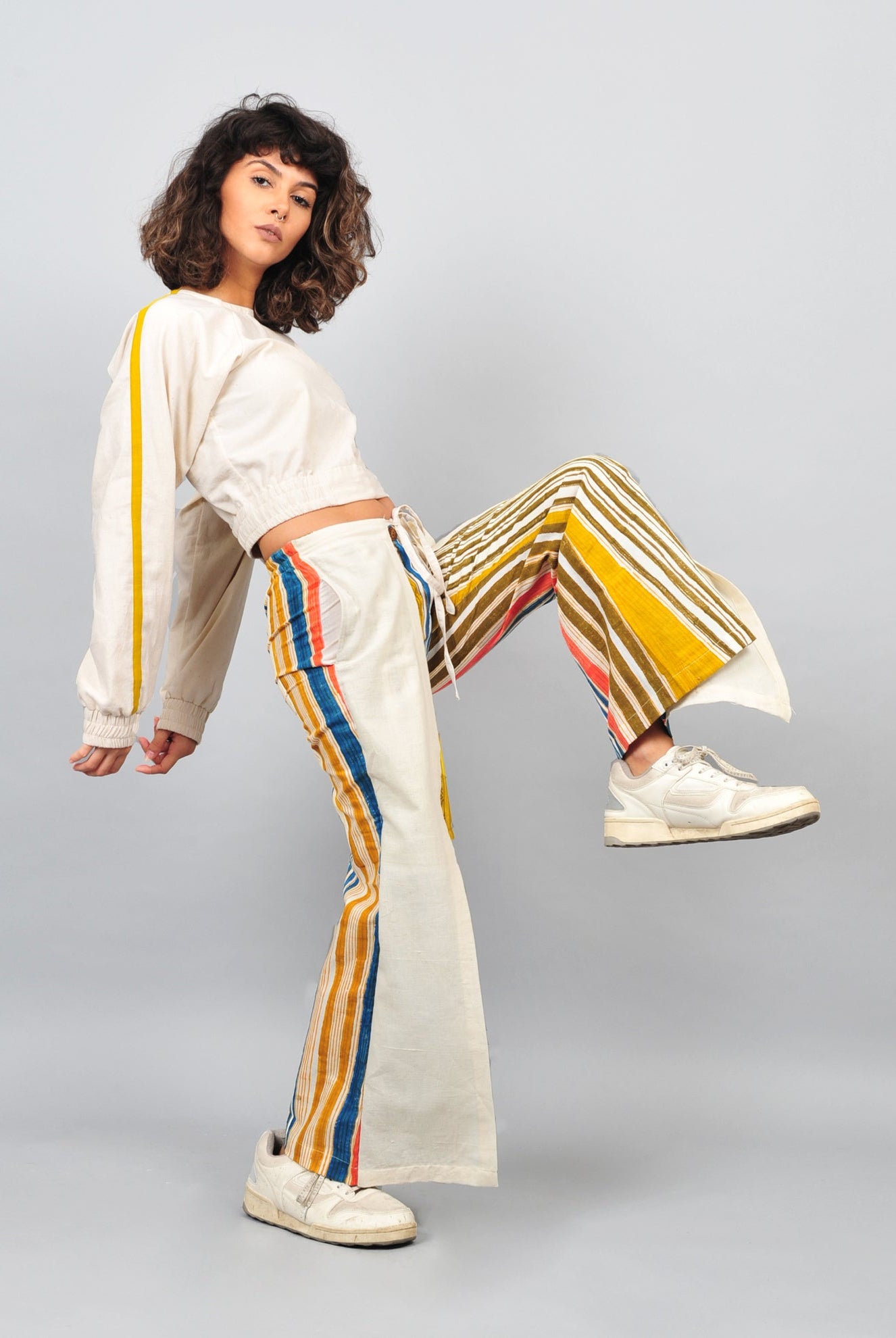 Tie Up Pants Stripes - CiceroniRias Jaipur