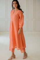Tropical Apricot Kurta Set - CiceroniKurta SetSilai Studio