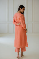 Tropical Apricot Kurta Set - CiceroniKurta SetSilai Studio