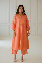 Tropical Apricot Kurta Set - CiceroniKurta SetSilai Studio