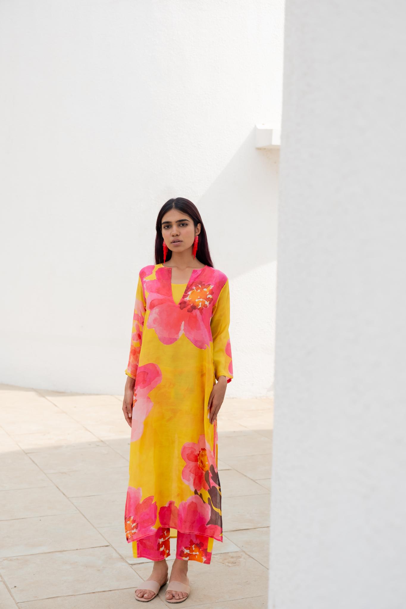 Tuscany Flowers Kurta Set - CiceroniKurta SetSilai Studio