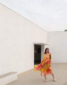 Tuscany Flowers Wrap Dress - CiceroniDressesSilai Studio