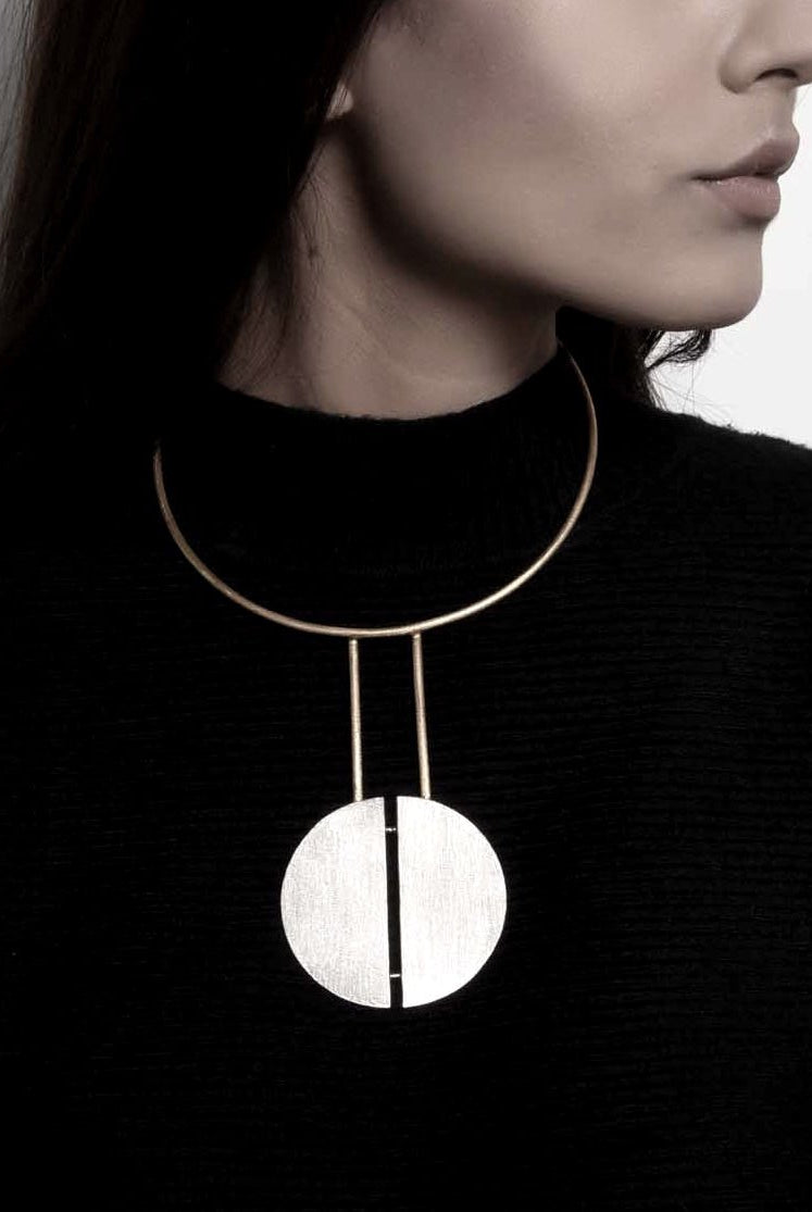 Twinning Moon Neckpiece - CiceroniDE'ANMA