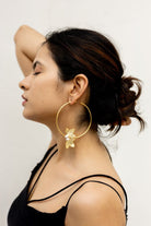 Two Petal Hoops in Gold - CiceroniAarjavee