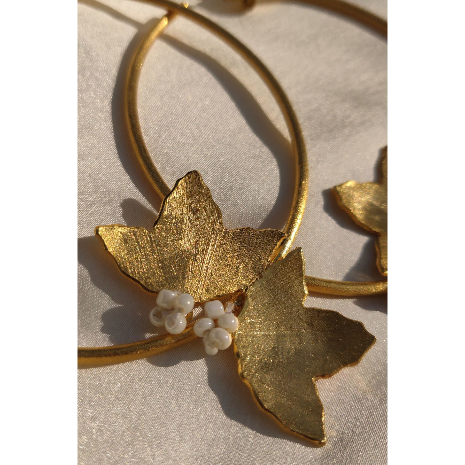 Two Petal Hoops in Gold - CiceroniAarjavee