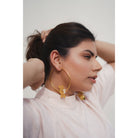 Two Petal Hoops in Gold - CiceroniAarjavee