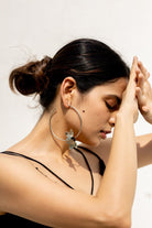 Two Petal Hoops in Silver - CiceroniAarjavee