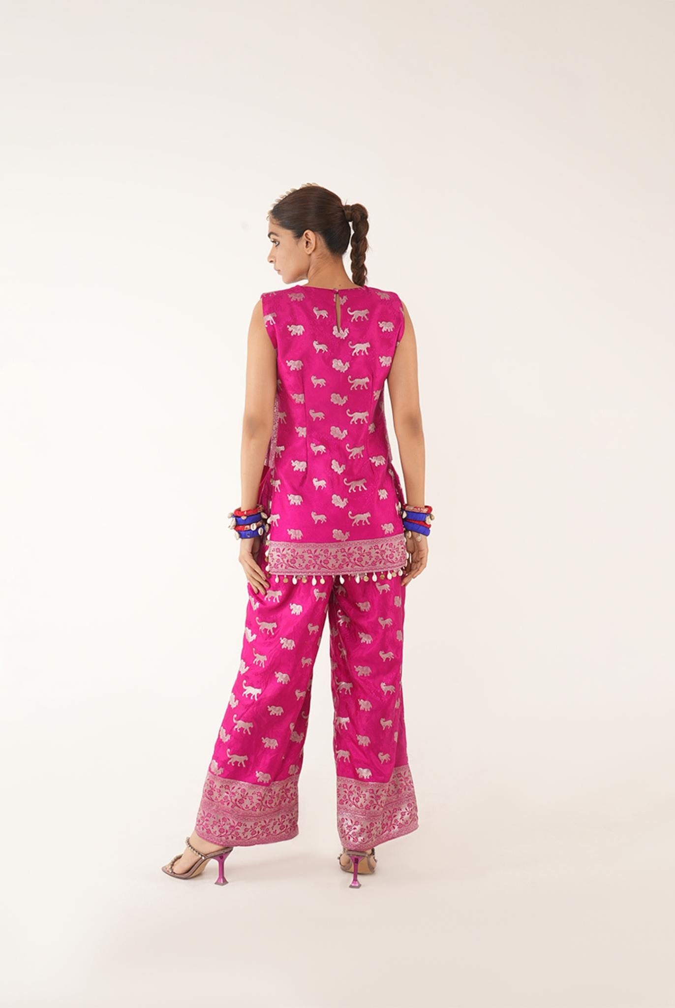 Vann Silk Co-ord Set in Pink - CiceroniCo-ord SetShriya Singhi