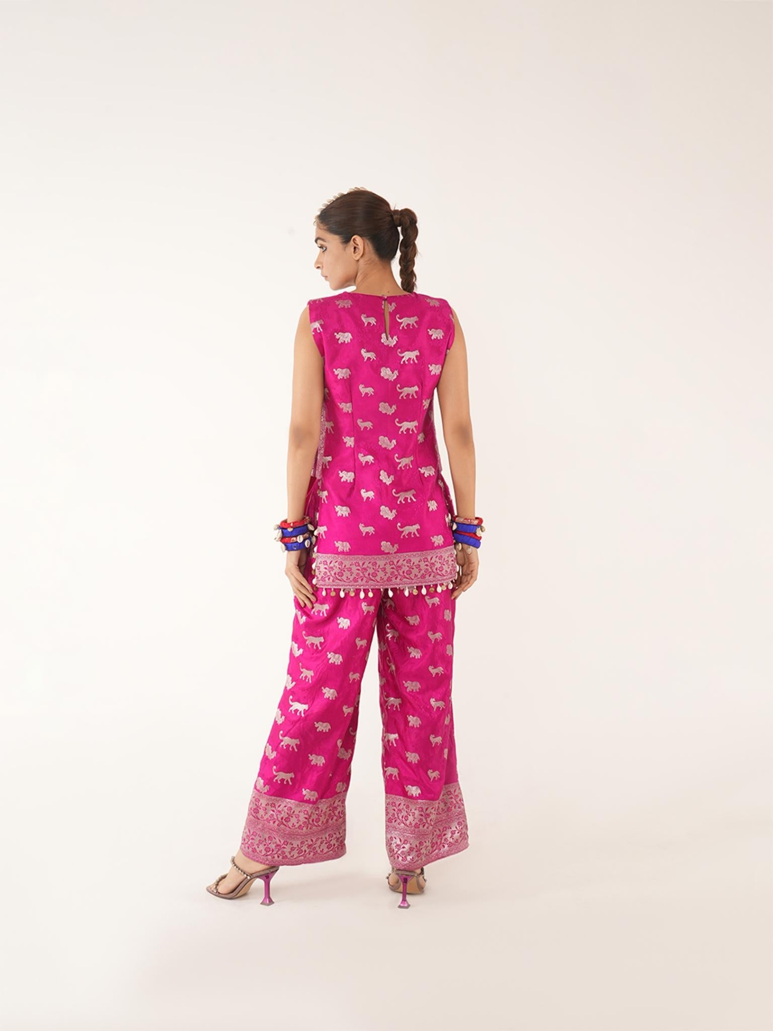 Vann Silk Co-ord Set in Pink - CiceroniCo-ord SetShriya Singhi