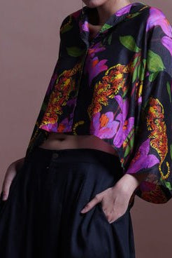 Victoria Print Crop Top - CiceroniTopEkastories