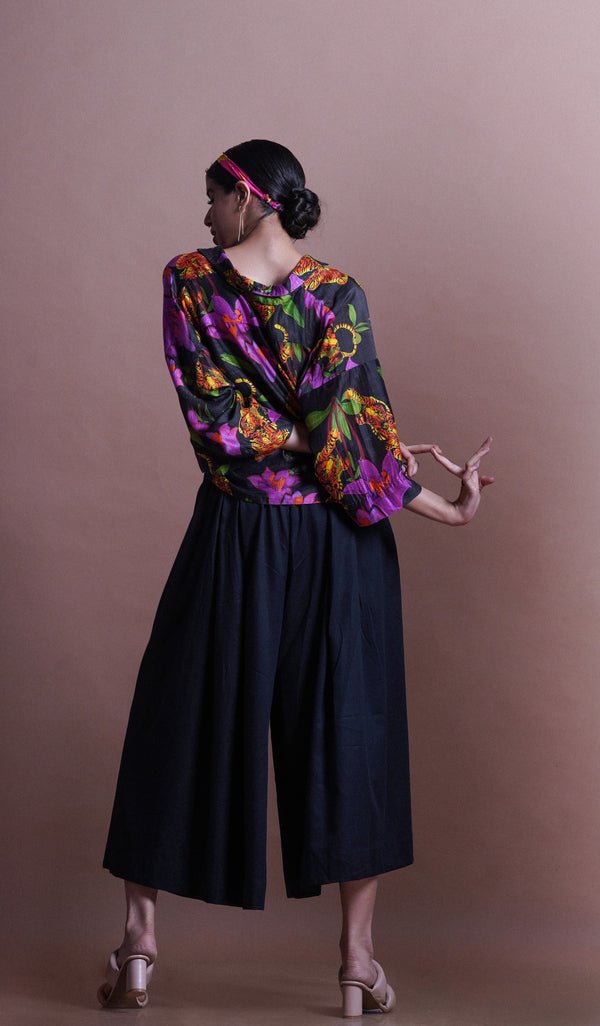 Victoria Print Crop Top - CiceroniTopEkastories