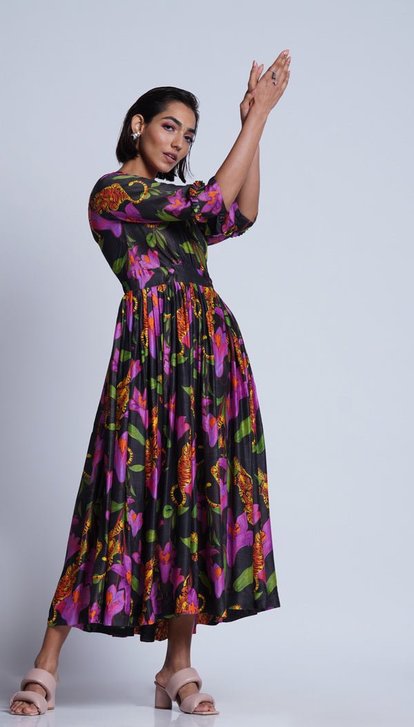 Victoria Print Dress - CiceroniDressesEkastories