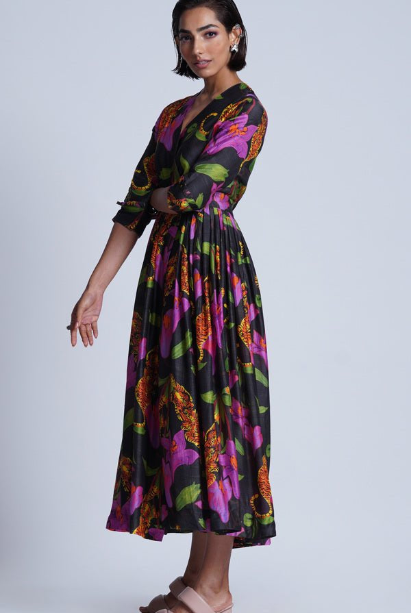 Victoria Print Dress - CiceroniDressesEkastories