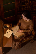 Viintage Brown Sajida Jama - CiceroniDressesNirjara