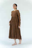 Viintage Brown Sajida Jama - CiceroniDressesNirjara