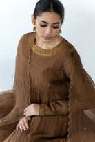 Vintage Brown Chaand Odhani - CiceroniOdhaniNirjara