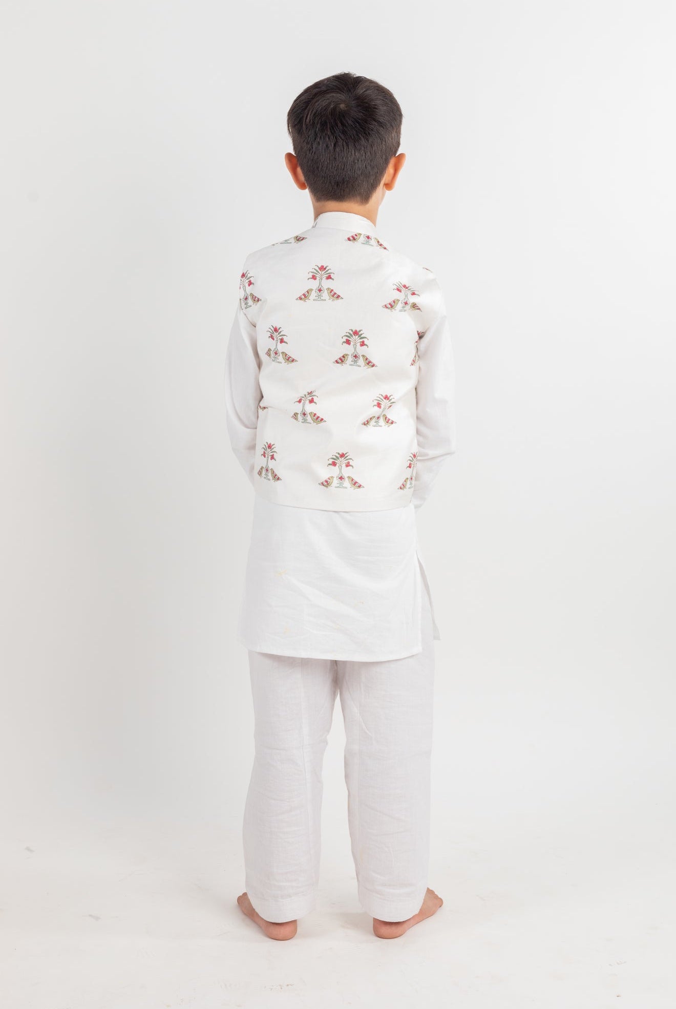 White Bird Kurta Jacket Set - CiceroniMr. Brat