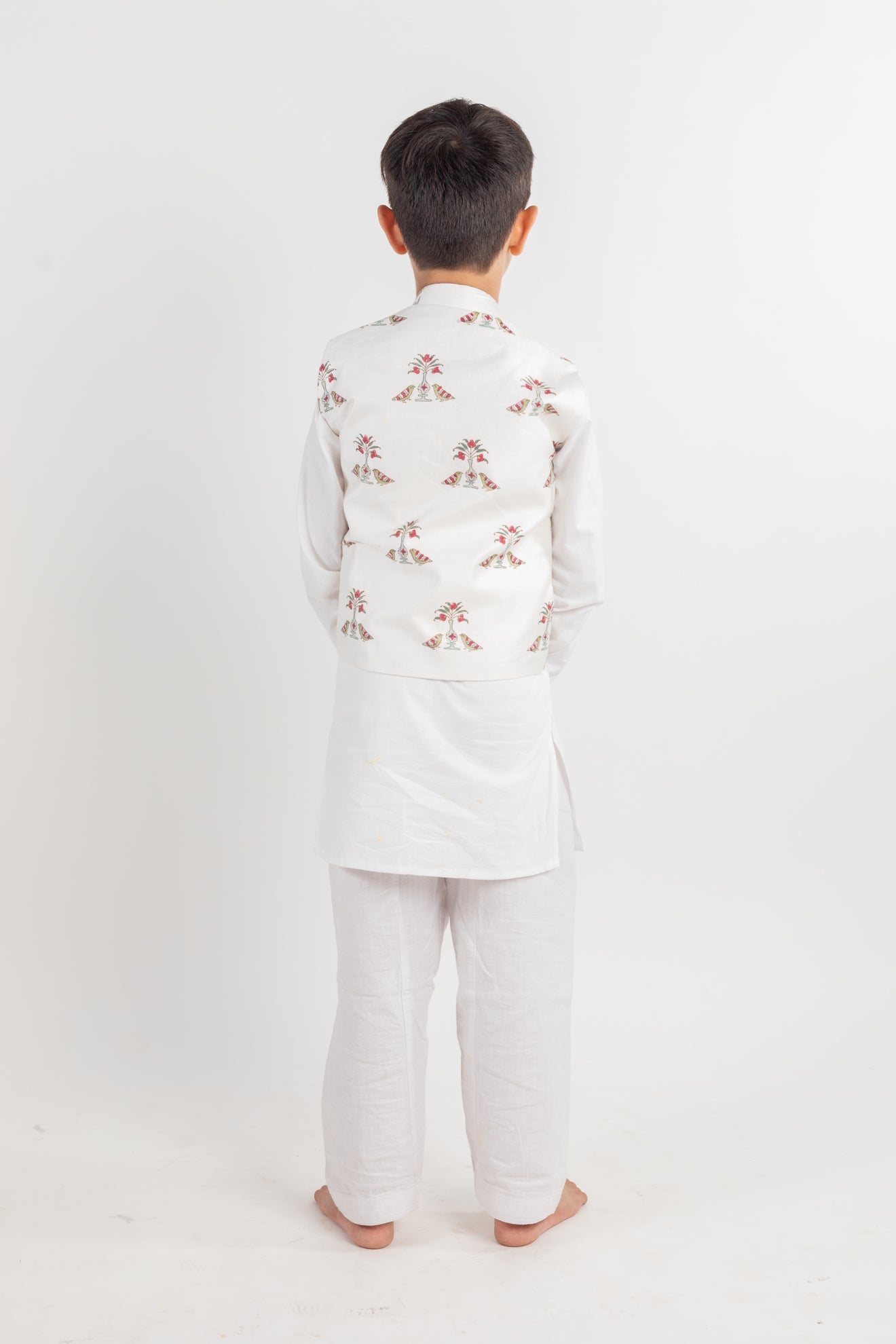 White Bird Kurta Jacket Set - CiceroniMr. Brat