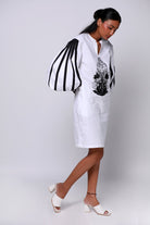 White Durian Hexad Dress - CiceroniDressesEkastories
