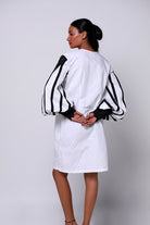 White Durian Hexad Dress - CiceroniDressesEkastories