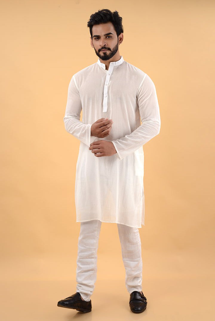 White Kurta - CiceroniKurtaHouse Of K.C
