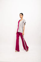 Wine-Grey Kaftan Set - CiceroniCo-ord SetNeora