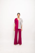Wine-Grey Kaftan Set - CiceroniCo-ord SetNeora