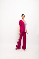 Wine-Grey Kaftan Set - CiceroniCo-ord SetNeora