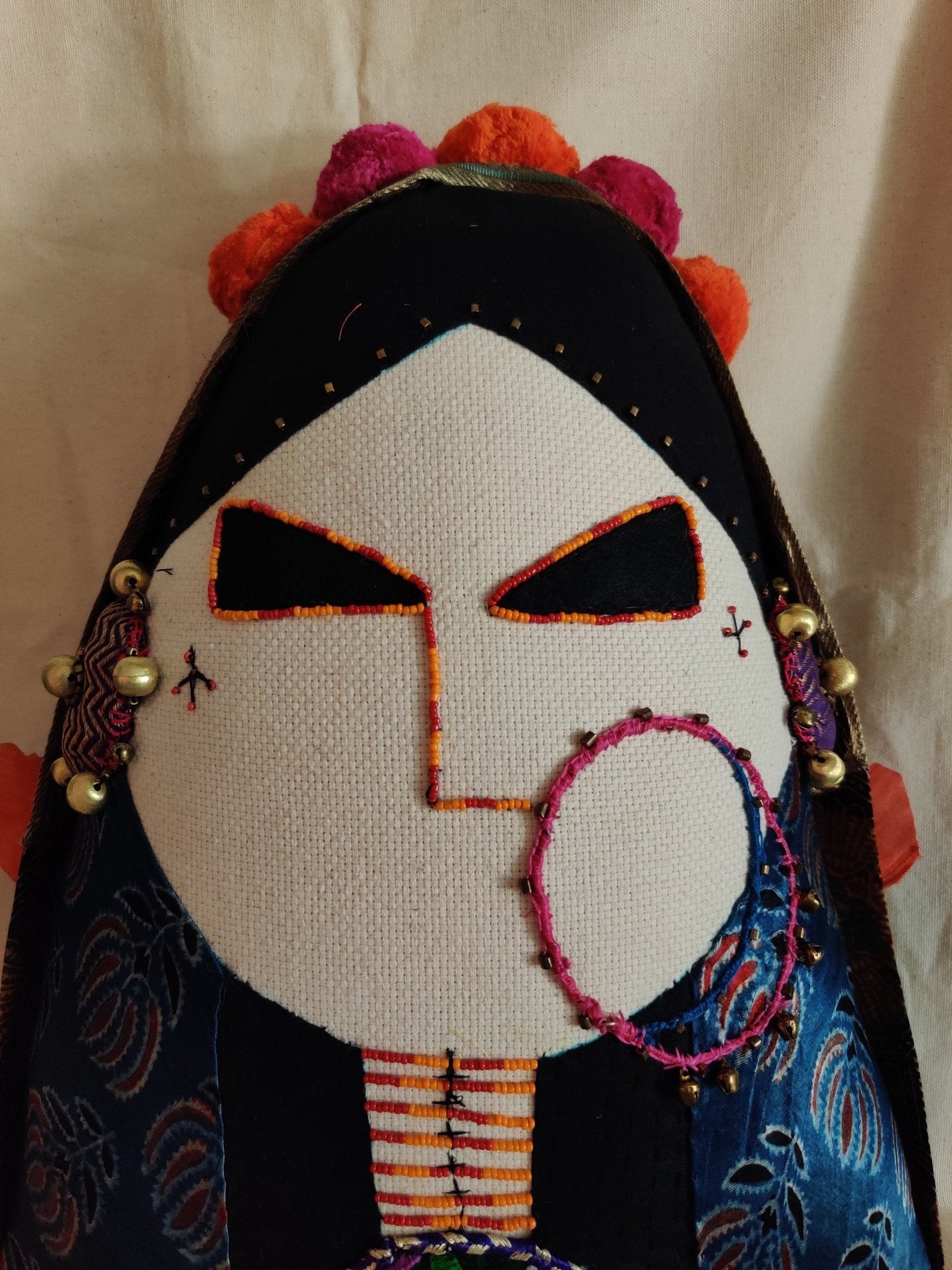 Woman of Kutch Cushion - CiceroniCushionD I T I